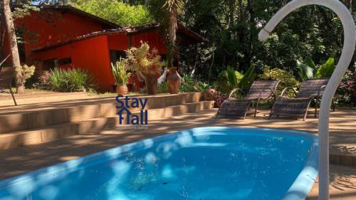 Casa Branca Ski Chalet | Refugio na Natureza-Chácara-Piscina Privativa-124D