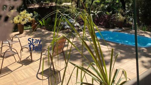 Casa Branca Ski Chalet | Refugio na Natureza-Chácara-Piscina Privativa-124D