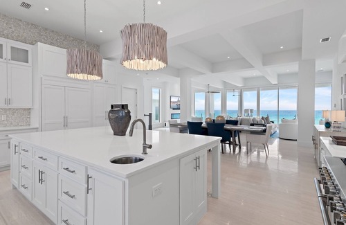Crystal Beach House | Regal Beachfront Retreat: Pool, Spa, Chef's Kitchen, Outdoor Kitchen