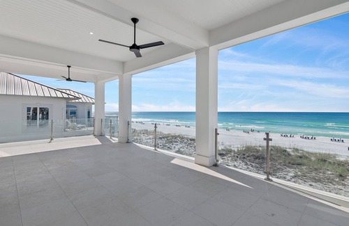 Crystal Beach House | Regal Beachfront Retreat: Pool, Spa, Chef's Kitchen, Outdoor Kitchen