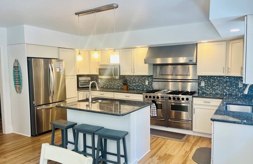 West Cape May House | Relax at this Cape Escape Pool & Spa, Lower Unit, 4 Bed 2.5 Bath, Expansive Deck