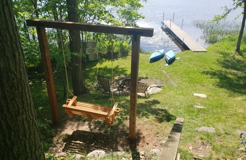 Comstock Cabin | Relax here, lake cabin. Beautiful sunsets and screened in porch.