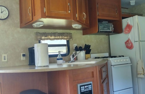 Ripley House | Relax in our refurbished 40 ft. RV overlooking beautiful vineyards in Ripley, NY