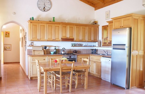 Zakharo Villa | Renovated traditional farmhouse overlooking the sea 400 olive trees.