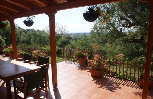 Zakharo Villa | Renovated traditional farmhouse overlooking the sea 400 olive trees.