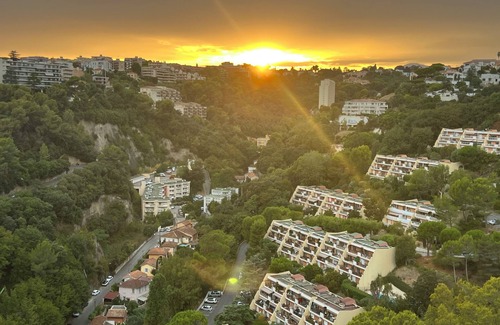 Fabron Apartment | RESIDENCE ABBAYE DE ROSELAND - Panoramic sea and mountain views