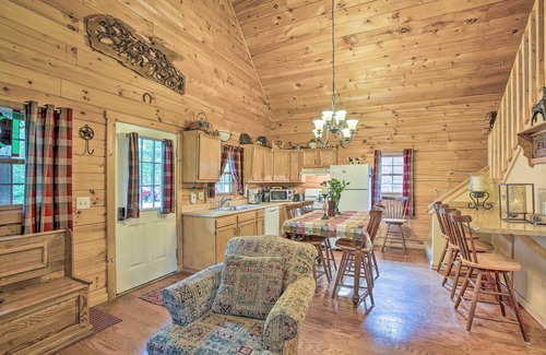 Oceana County Cabin | Resort Cabin w/Fire Pit: Golf, Hike and Play!