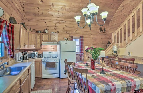Oceana County Cabin | Resort Cabin w/Fire Pit: Golf, Hike and Play!