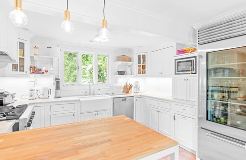 Southold House | Resort-Style Southold Retreat with Private Pool, Guest House, and Chic.