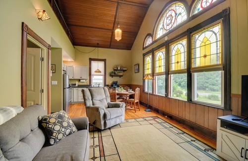 Ovid Apartment | Restored Ovid Church Near Cayuga Lake Wine Trail