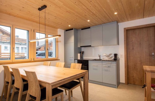Adelboden Apartment | right on the ski hill, a cozy 2 bedroom with living room apartment fits 6 people