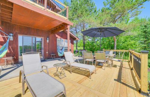 Cheboygan House | Riverfront Cheboygan Home with Dock about 4 Mi to Town!