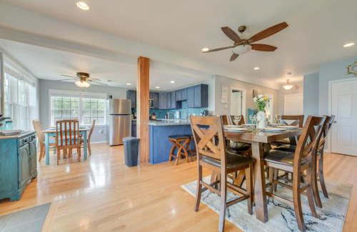Cheboygan House | Riverfront Cheboygan Home with Dock about 4 Mi to Town!