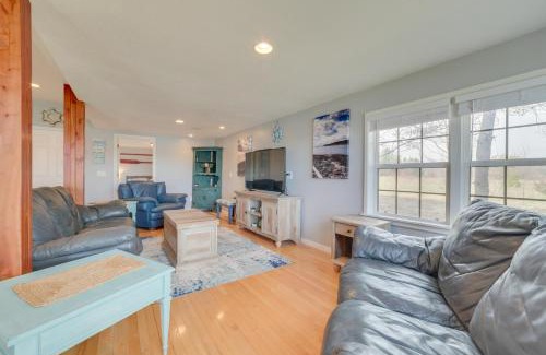 Cheboygan House | Riverfront Cheboygan Home with Dock about 4 Mi to Town!