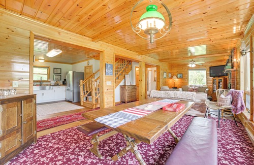 Cheboygan Cabin | Riverfront Cheboygan Cabin w/Kayaks & Dock!