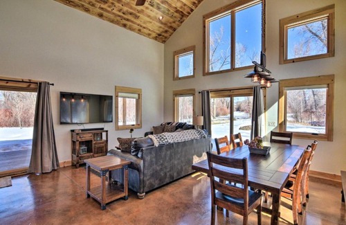 Gunnison House | Riverfront Home with BBQ 2 Mi to Downtown Gunnison!