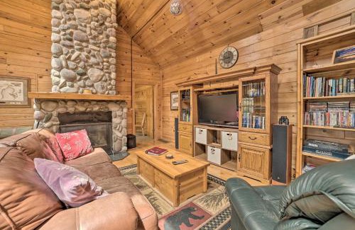 Big Creek Township House | Riverfront Lewiston Cabin with Stone Fireplace!