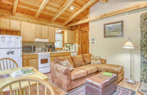 Brightwood Cabin | Riverwood Hideaway - Romantic, Secluded Riverfront Cabin, Hot Tub, Dogs Welcome
