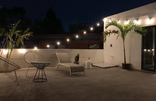 Colonia Roma House | Roma Spot: Best location & sanitized property with private Rooftop!
