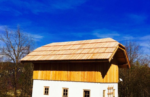 Sankt Margareten im Rosental House | Romantic chalet with a large garden and a dream view of the Draufelsen.