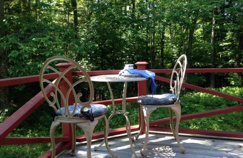 Stowe Hollow Cabin | Romantic Cabin: Pet Friendly, Close to Town, Wood stove, 1 Bdrm + Loft