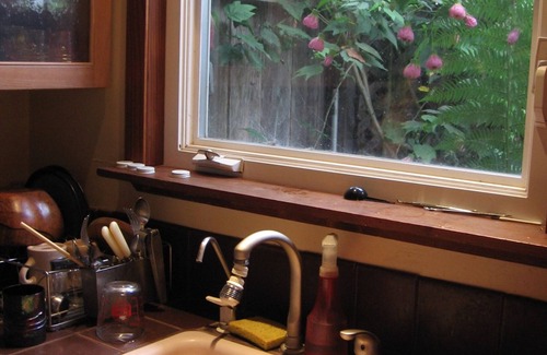 Opal Cliffs House | Romantic Retreat. Soak in the hot tub or lie on loft bed; listen to the surf.