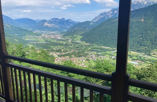 Roncegno Apartment | Room 'Double with Terrace' with Mountain View, Private Terrace and Wi-Fi