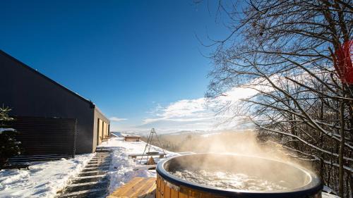 gmina Korzenna Villa | Rosochata 313 Domek w górach z Sauną Jacuzzi Basenem "Panieński" ruska Bania