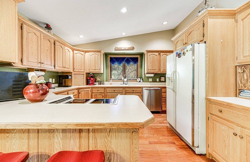Blackhawk House | Rustic Black Hills home in secluded location w/sauna, fireplace, private hot tub