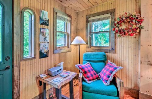 Ennice House | Rustic Cabin with Patio and Pond on Blue Ridge Parkway
