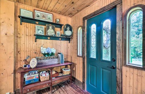 Ennice House | Rustic Cabin with Patio and Pond on Blue Ridge Parkway