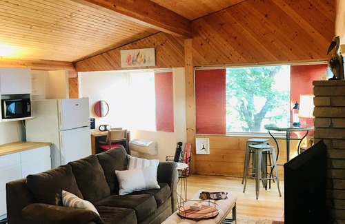 Pepin Apartment | Rustic Modern Loft - Across street from winery, walk to Marina/Harbor View Cafe