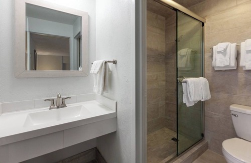 Iron Mountain Hotel | Rustic Room | Indoor Swimming Pool and Mountain Views | Pets are Welcome