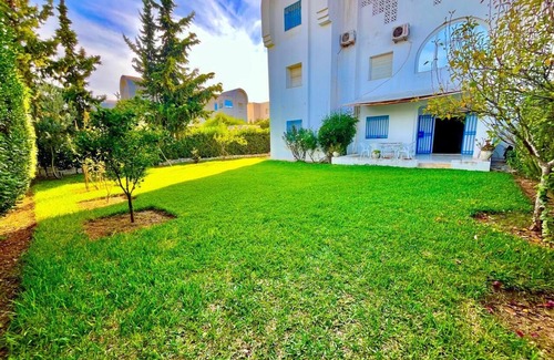 Hammamet Sud Apartment | S+3 in Hammamet with Private Garden – For Rent by Night or Week