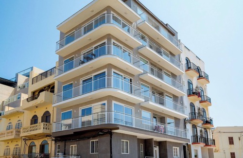 Marsalforn Apartment | Salini Suites Luxury Accommodation with Corner Terrace and Deck Area 501