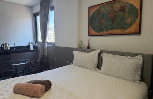 Centro Apartment | Sauna Academia Sinuca 3 min a Pé mar Ar quente