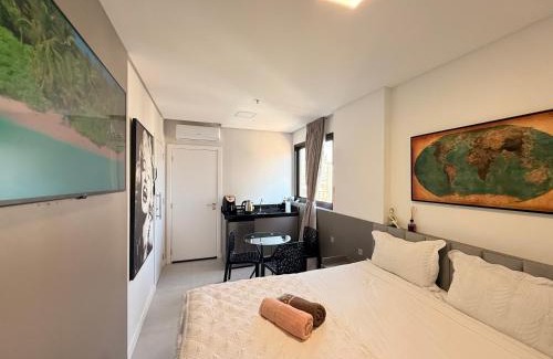 Centro Apartment | Sauna Academia Sinuca 3 min a Pé mar Ar quente