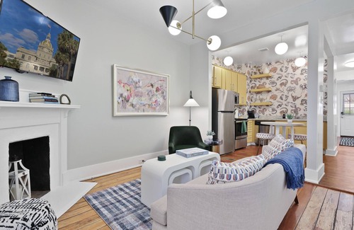 Dixon Park Condo | Savannah Home * 2 bedroom * Firepit * Sleeps 4 * Dogs OK * Free Parking