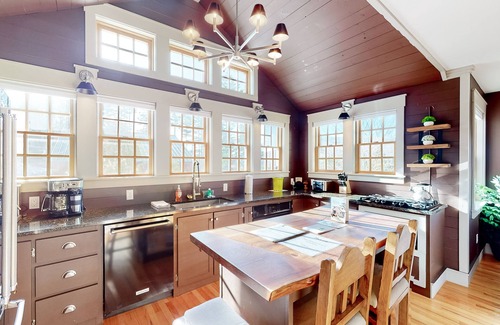 Wolcott House | Scenic country retreat with mountain views, deck, firepit, & washer/dryer