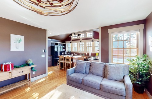 Wolcott House | Scenic country retreat with mountain views, deck, firepit, & washer/dryer