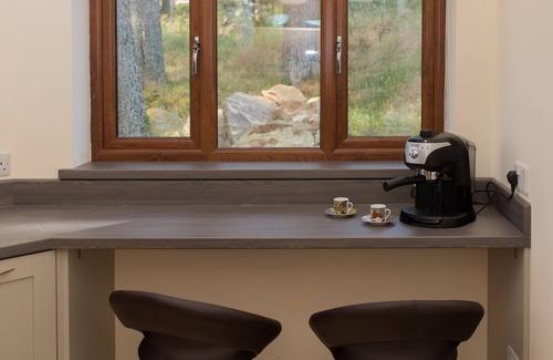 Blairgowrie Cabin | Scots Pine Treehouse @ Dalnoid - secluded, sleeps 2, hot-tub, mountain views
