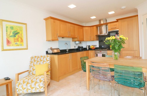 Treyarnon Apartment | Sea views, balcony overlooking the bay, dog friendly two storey apartment