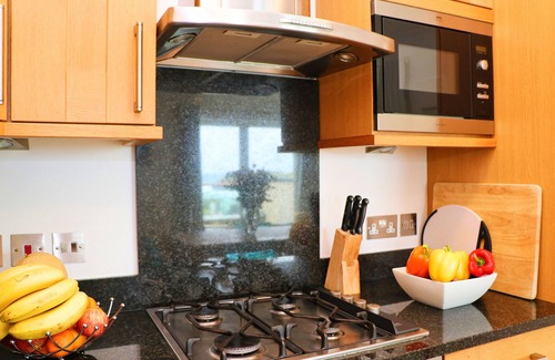 Treyarnon Apartment | Sea views, balcony overlooking the bay, dog friendly two storey apartment