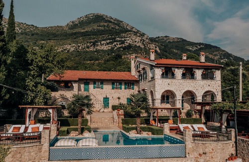 Sutomore Villa | Seafront Stone Villa With Private Infinity Swimming Pool And Big Garden