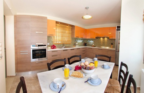 Karavados Villa | Seafront Villa with Panoramic Views, 5 Bedrooms, Pool, 3 Min Walk to Sandy Beach