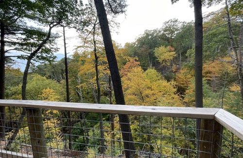 Wallkill House | Seasonal, Cozy Geo-Dome with Heat/AC on Private Hiking paradise in Gunks.