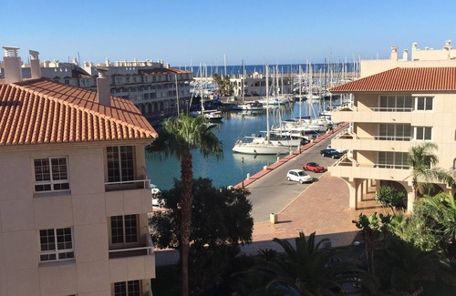 Almerimar Apartment | Seaview Apartment at Almérimar Marina & Golf Resort with swimming pool.