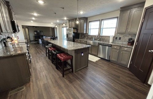 Cuming County House | Secluded Elkhorn River Retreat. Full sized home overlooking 250+ acre lake.