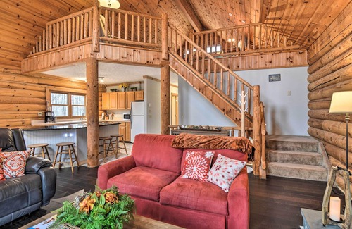 Michaywe Cabin | Secluded Gaylord Cabin w/Deck, Fire Pit & Grill!