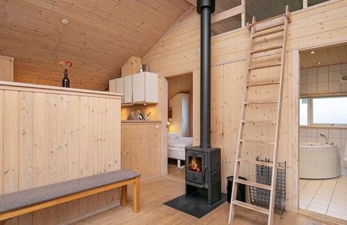 Lodbjerg Hede House | Secluded Holiday Home in Ringk bing with Terrace